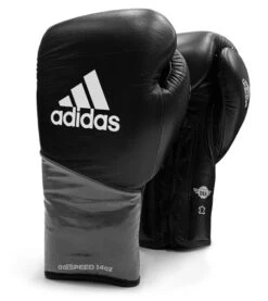 Adidas AdiSpeed Boxing Gloves - Lace 13 Adidas AdiSpeed Boxing Gloves - Lace -Boxing Promotions Store adispeed lace black