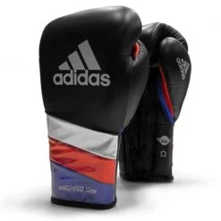 Adidas AdiSpeed Boxing Gloves - Lace 14 Adidas AdiSpeed Boxing Gloves - Lace -Boxing Promotions Store adispeed blackbluered