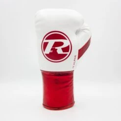 Ringside Pro Contest Alpha Boxing Gloves -Boxing Promotions Store alpha fight glove white red 1