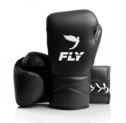 Fly Superlace X Boxing Gloves -Boxing Promotions Store black glove