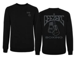 Geezers Sweatshirt Back Logo -Boxing Promotions Store black grey sweatshirt