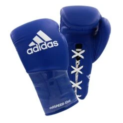 Adidas AdiSpeed Boxing Gloves - Lace 17 Adidas AdiSpeed Boxing Gloves - Lace -Boxing Promotions Store blue lace