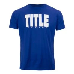 TITLE Boxing Iconic Block Tee -Boxing Promotions Store blue white 1 1