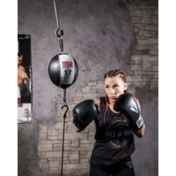 TITLE Classic Advanced Double End Bag - Black -Boxing Promotions Store cdebx 3