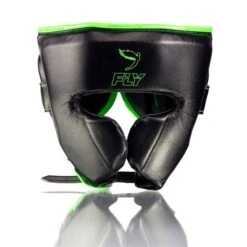 Fly Knight X Headguard -Boxing Promotions Store cheek headguard black green 1