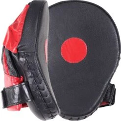 Cleto Reyes Pantera Curved Strapped Focus Mitts -Boxing Promotions Store cle 1016 blackred 01 1