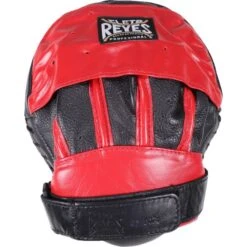 Cleto Reyes Pantera Curved Strapped Focus Mitts -Boxing Promotions Store cle 1016 blackred 03