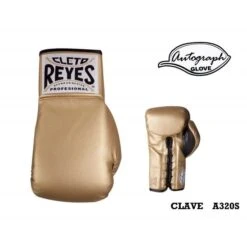 Cleto Reyes Autograph Boxing Glove -Boxing Promotions Store cleto reyes autograph boxing glove gold geezers boxing 1
