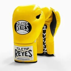Cleto Reyes Traditional Pro Fight Boxing Gloves -Boxing Promotions Store cleto reyes traditional fight gloves yellow