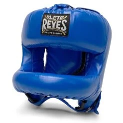 Cleto Reyes Rounded Nylon Bar Headguard -Boxing Promotions Store cleto rounded headguard blue 2