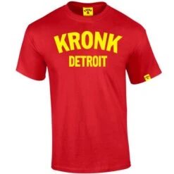 Kronk Detroit Tee -Boxing Promotions Store detroit tee red