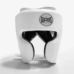 Geezers Elite Pro Headguard 2.0 22 Geezers Elite Pro Headguard 2.0 -Boxing Promotions Store elite pro headguard 2.0 front white