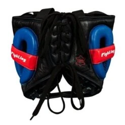 Fighting Freedom Leather Sparring Headguard -Boxing Promotions Store flshg2 bk 3 1