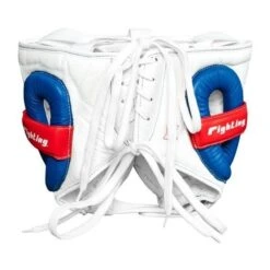 Fighting Freedom Leather Sparring Headguard -Boxing Promotions Store flshg2 wh 3
