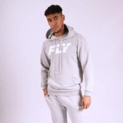 Fly Big Logo Hoodie 5 Fly Big Logo Hoodie -Boxing Promotions Store fly hoodie grey 1 6