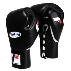 Fighting Sports Fury Professional Training Gloves - Lace -Boxing Promotions Store fsftgl bk 1