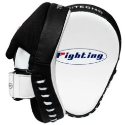 Fighting Sports Tri-Tech Curved Boxing Mitts -Boxing Promotions Store fsppm wh bk 3 1
