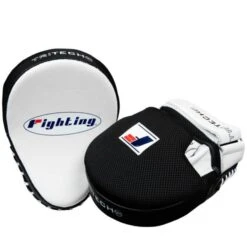 Fighting Sports Tri-Tech Curved Boxing Mitts -Boxing Promotions Store fsppm wh bk 4 1
