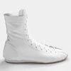 Geezers Tyson Mid Leather Boxing Boot 1 Geezers Tyson Mid Leather Boxing Boot -Boxing Promotions Store g1400 white 1 1