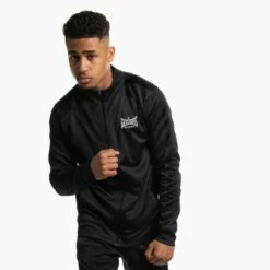 Geezers Poly Tracksuit Top -Boxing Promotions Store g2901 black 1