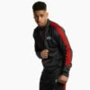Geezers Poly Tracksuit Top -Boxing Promotions Store g2901 black red 2