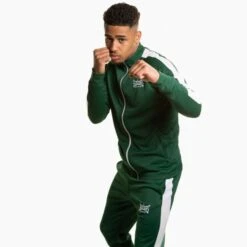 Geezers Poly Tracksuit Top -Boxing Promotions Store g2901 green 1