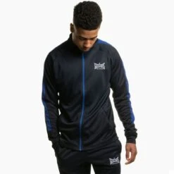 Geezers Poly Tracksuit Top -Boxing Promotions Store g2901 navy blue 1