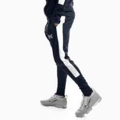 Geezers Poly Tracksuit Pants -Boxing Promotions Store g2902 navy white 1