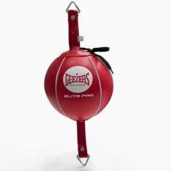 Geezers Elite Pro Leather Floor To Ceiling Ball -Boxing Promotions Store g3042 red
