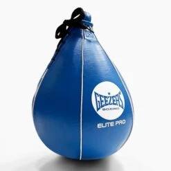Geezers Elite Pro Leather Speedball -Boxing Promotions Store g3043 blue