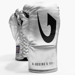 G-Boxing X 1V1 Professional Fight Gloves -Boxing Promotions Store gb120 silver 1 2