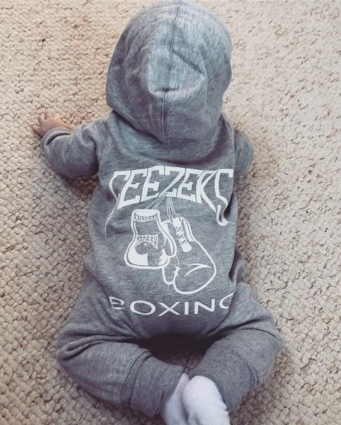 Geezers Back Logo Baby Coverall - Grey 7 Geezers Back Logo Baby Coverall - Grey - Image 5