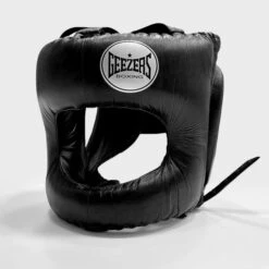 Geezers Elite Pro Bar Faced Headguard -Boxing Promotions Store geezers elite pro barfaced headguard black