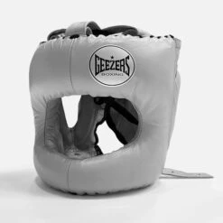 Geezers Elite Pro Bar Faced Headguard -Boxing Promotions Store geezers elite pro barfaced headguard light grey