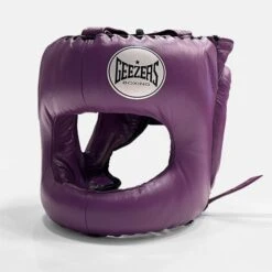 Geezers Elite Pro Bar Faced Headguard -Boxing Promotions Store geezers elite pro barfaced headguard purple