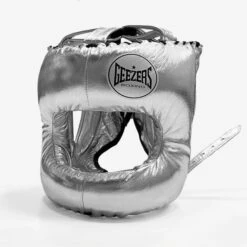 Geezers Elite Pro Bar Faced Headguard -Boxing Promotions Store geezers elite pro barfaced headguard silver