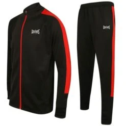 Geezers Junior Poly Tracksuit -Boxing Promotions Store geezers new tracksuit black red 2