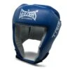 Geezers Leather TRG Boxing Headguard -Boxing Promotions Store geezers trg leather headguard blue