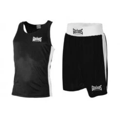 Geezers Amateur Boxing Shorts & Vest Set -Boxing Promotions Store geezersamateursetblack 8