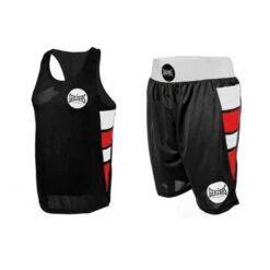 Geezers Elite Amateur Shorts & Vest Set -Boxing Promotions Store geezerselitesetblack