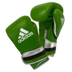 Adidas AdiSpeed Limited Edition Boxing Gloves - Velcro -Boxing Promotions Store green velcro 1