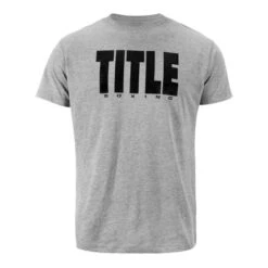 TITLE Boxing Iconic Block Tee -Boxing Promotions Store grey black 1