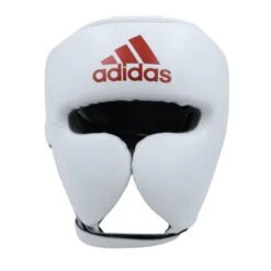Adidas AdiStar Pro Headguard -Boxing Promotions Store head guard white red