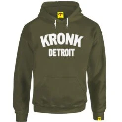 Kronk Detroit Applique Hoodie 9 Kronk Detroit Applique Hoodie -Boxing Promotions Store kronk detroit applique hoodie khaki 1