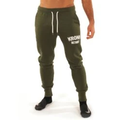 Kronk Detroit Applique Joggers -Boxing Promotions Store kronk detroit applique joggers khaki 1