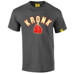 Kronk Gloves Tee -Boxing Promotions Store kronk t shirt charcoal
