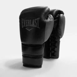 Everlast Powerlock2 Pro Training Boxing Gloves - Lace -Boxing Promotions Store lace black