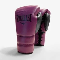 Everlast Powerlock2 Pro Training Boxing Gloves - Lace -Boxing Promotions Store lace purple