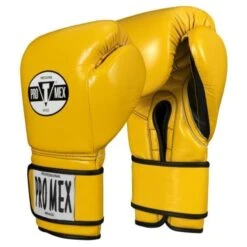 Pro Mex Pro Boxing Gloves V3.0 - Hook & Loop -Boxing Promotions Store pmtge3 yl 1 4 1 1 2