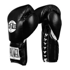 Pro Mex Pro Boxing Gloves V3.0 - Lace -Boxing Promotions Store pmtgl3 bk wh 01 3
